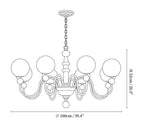 Vintage Curved Sphere Chandelier