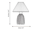 Vintage Pleated Table Lamp