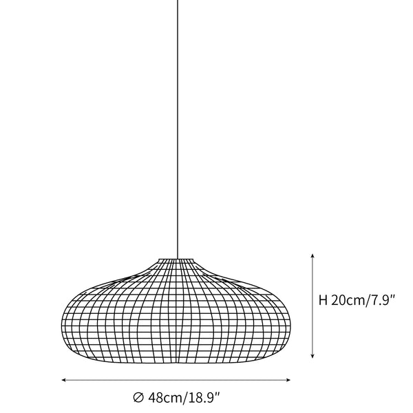 Vintage Rattan Pendant Lamp