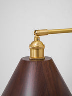 Vintage Wood Plug - in Wall Lamp