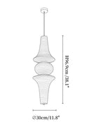 Virelia Sculptural Mulberry Silk Pendant Light