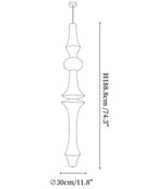 Virelia Sculptural Mulberry Silk Pendant Light