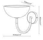 Virelle Alabaster Bowl Wall Sconce