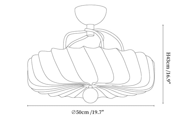 Virelle Spiral Ceiling Light