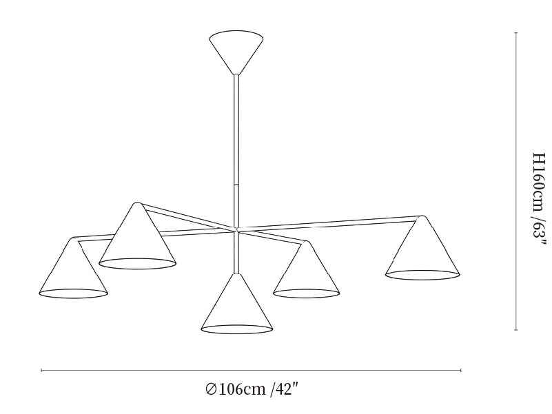 Virelli Cone Chandelier