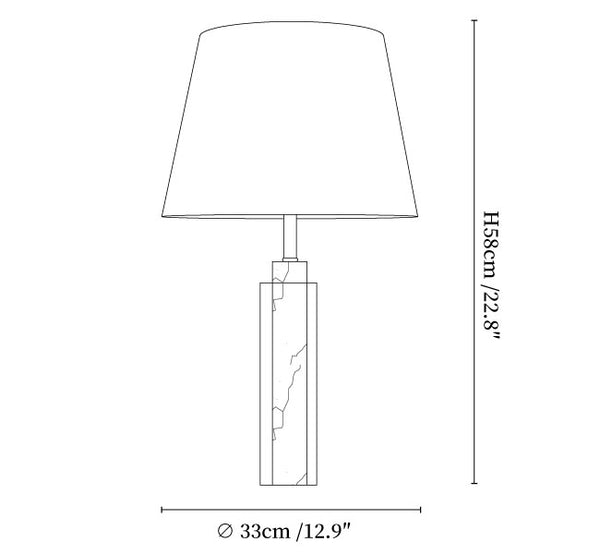 Virello Marble Table Lamp