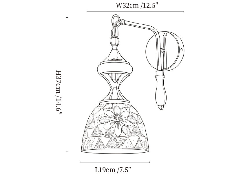 Virello Mosaic Wall Lamp