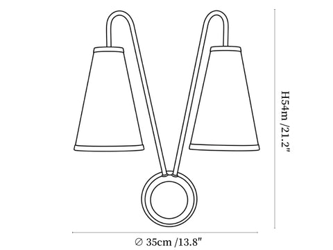 Vireo Twin Wall Light