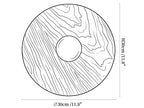 Vireo Wood Disc Wall Light