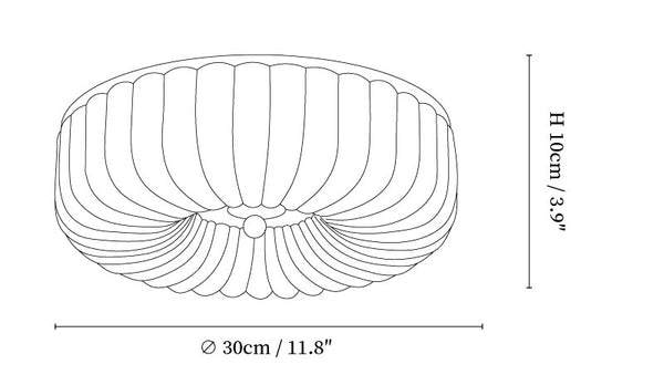 Vivid Ripple Ceiling Light