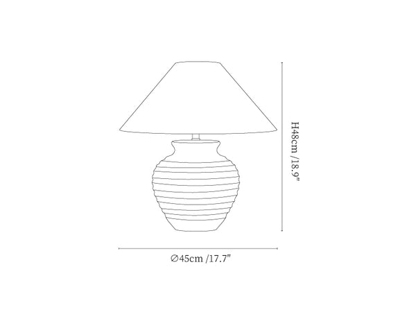 Volca Gradient Clay Table Lamp