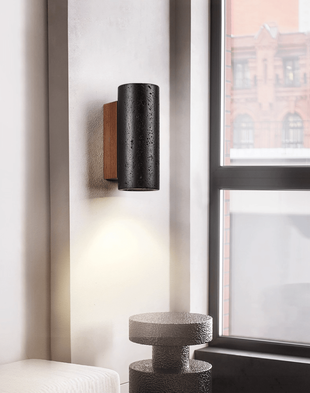 Volcanic Noir Wall Sconce