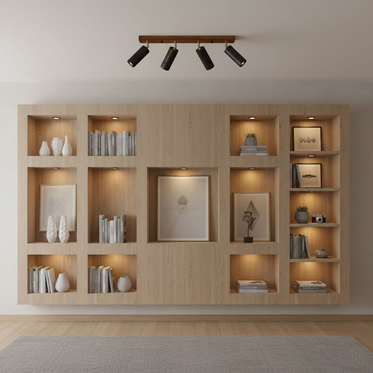 Volcanic Wood Trio Ceiling Spot