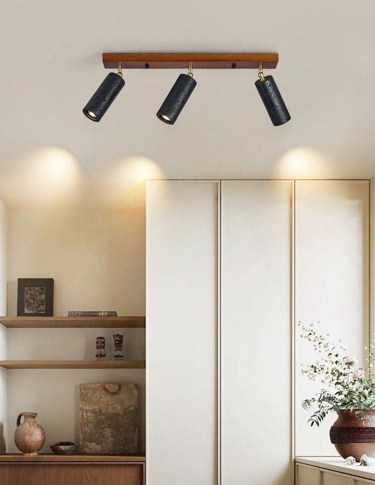 Volcanic Wood Trio Ceiling Spot