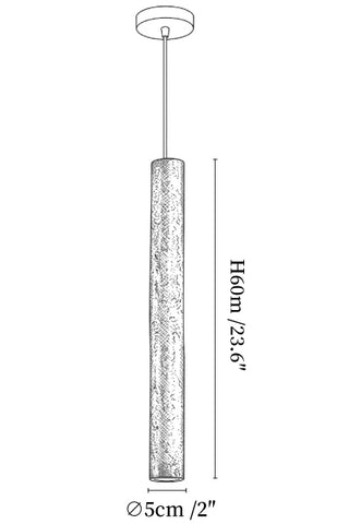 Volkan Tube Pendant Light