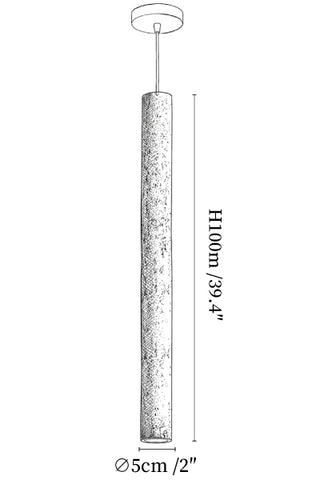 Volkan Tube Pendant Light
