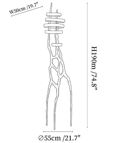 Vortex Sculpture Floor Lamp