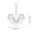Walden Pleat Chandelier