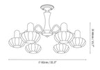 Walnut Color Embrace Chandelier