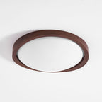 Walnut Curved Edge Ceiling Light