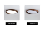 Walnut Curved Edge Ceiling Light