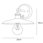 Walnut Flared Wall Light
