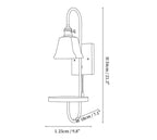 Walnut Shelf Sconce