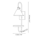 Walnut Shelf Sconce