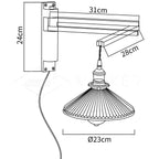 Walnut Telescopic Wall Lamp