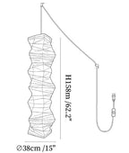 Washi Paper 33N Swag Pendant Light
