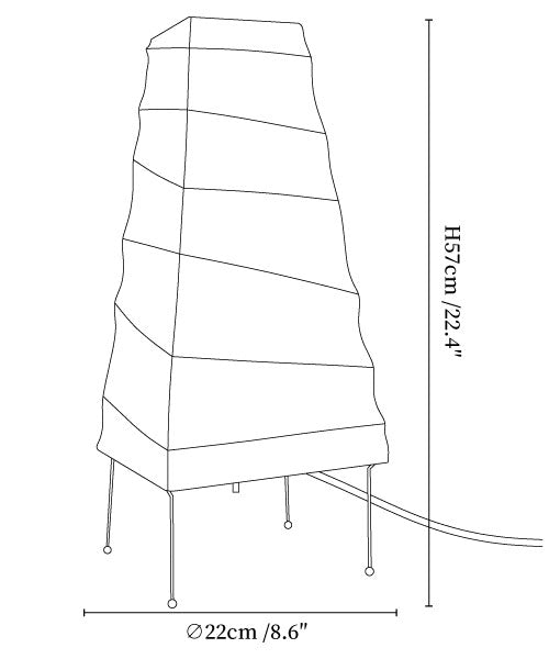 Washi Paper 4N Table Lamp