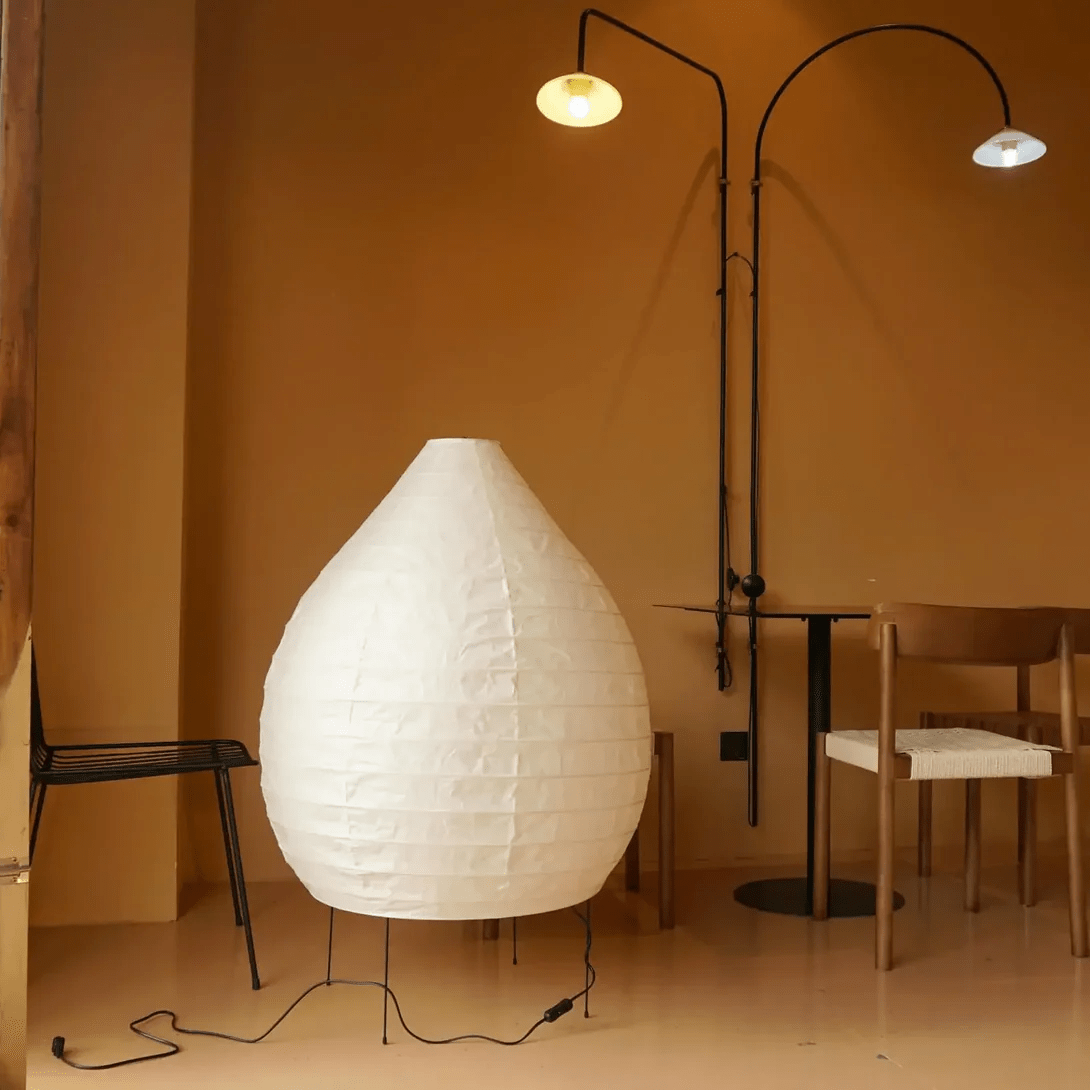 Washi Paper Lantern Floor Lamp