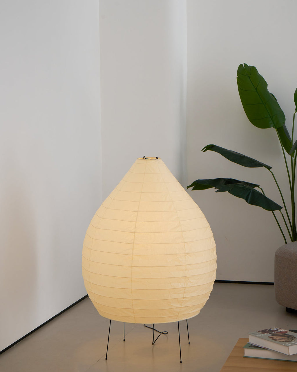 Washi Paper Lantern Floor Lamp