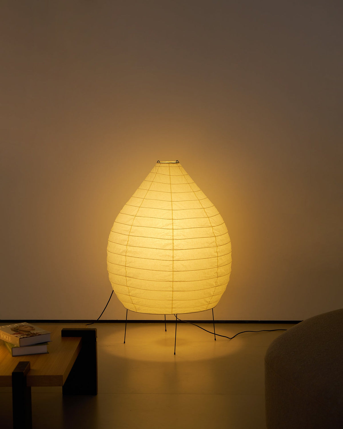 Washi Paper Lantern Floor Lamp