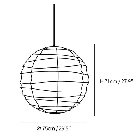Washi Paper Pendant Lamp
