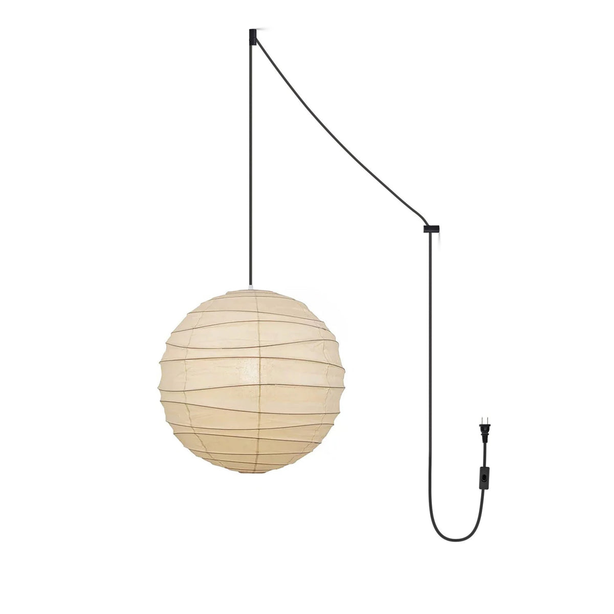 Washi Paper Pendant Swag Lamp