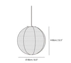 Washi Paper Round Series Pendant Lamp