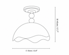 Wave Crest Ceiling Lamp