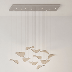 Wave Floating Leaf Chandelier