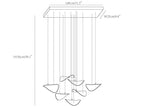 Wave Floating Leaf Chandelier
