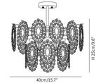 Wave Glass Chandelier