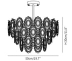 Wave Glass Chandelier
