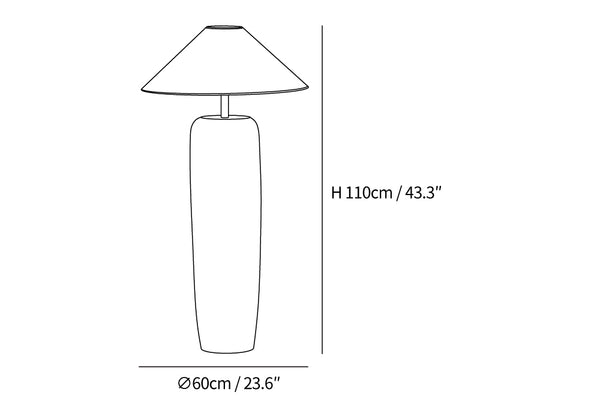 Weathered Wood Grain Floor Lamp