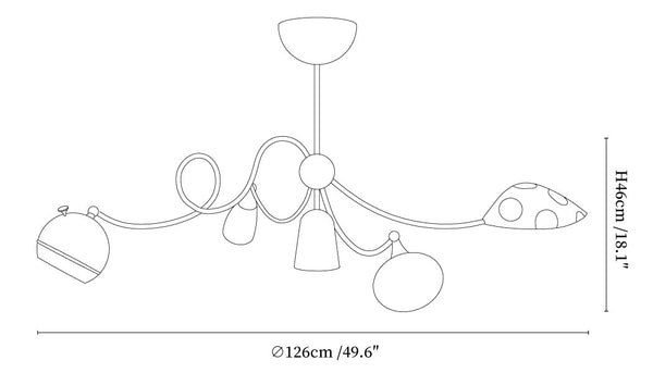 Whimsiloop Artistic Chandelier