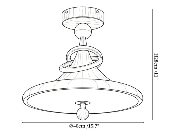 Whirl Ceiling Lamp
