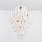 White Cloud Glass Petals Chandelier