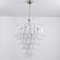 White Cloud Glass Petals Chandelier