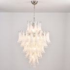 White Cloud Glass Petals Chandelier