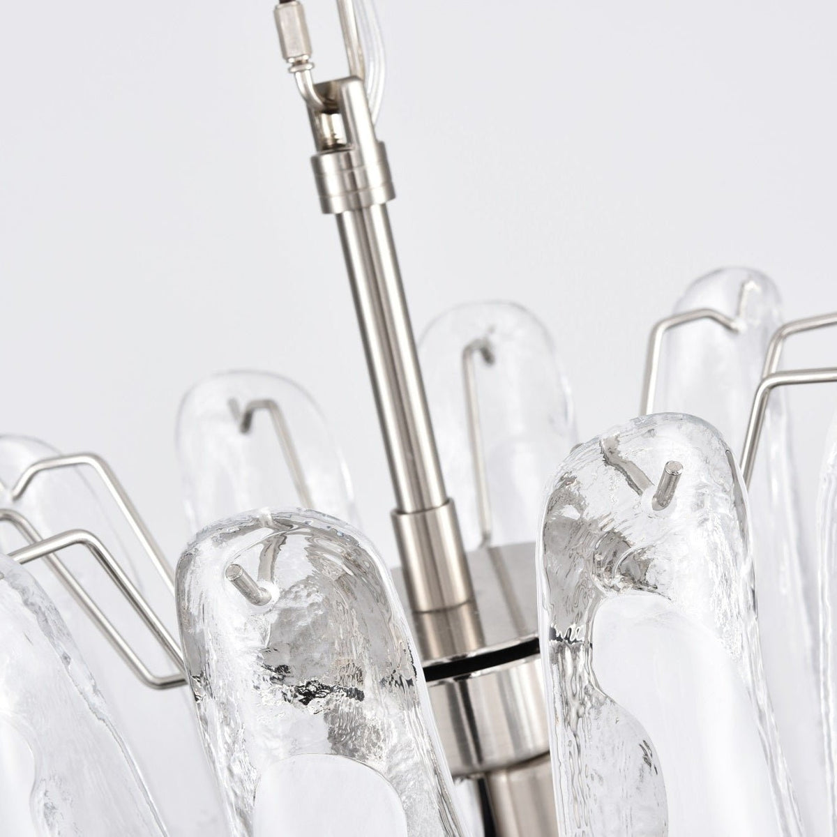 White Cloud Glass Petals Chandelier