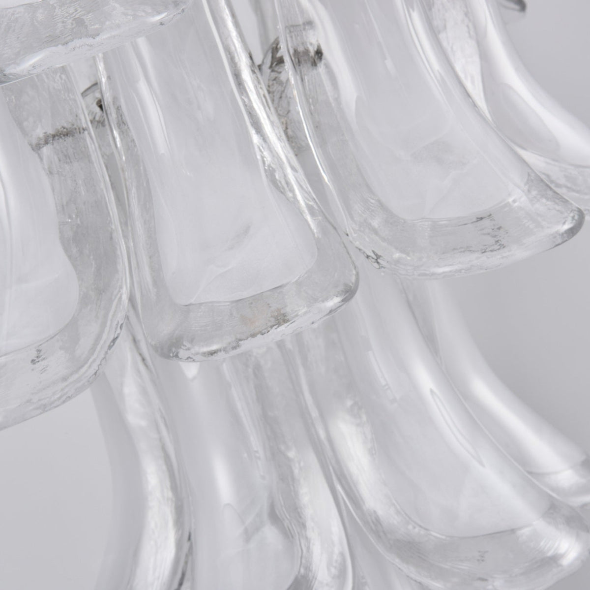 White Cloud Glass Petals Chandelier